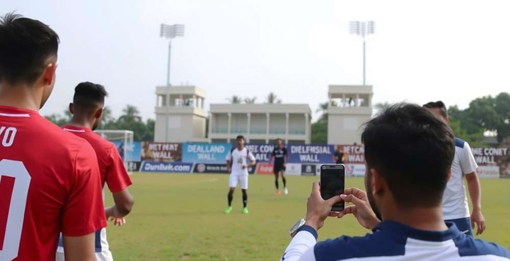 Goa Defensive Wall Tournament in Bangalore Goa Defensive Wall tournament in Bangalore showing players competing on mobile devices